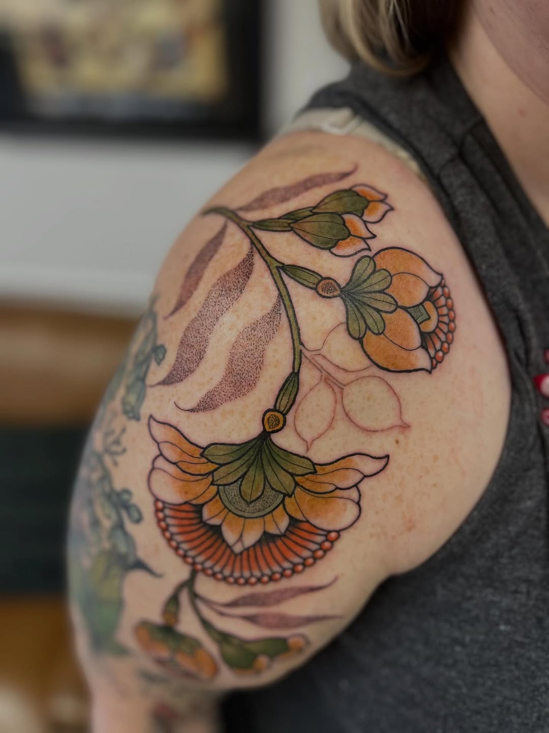 Tattoo by @dustytattoos — ornamental, fine_line