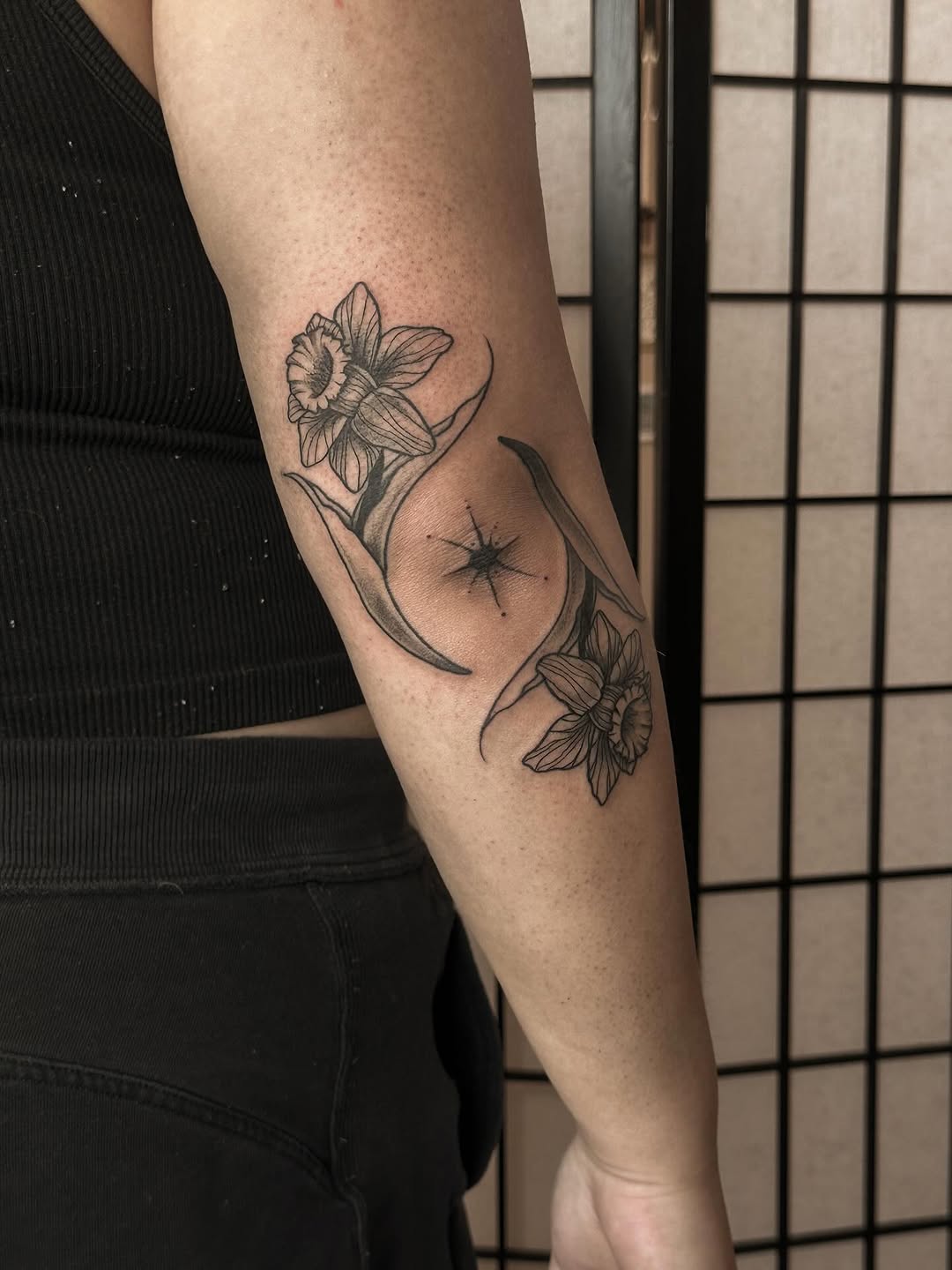 Tattoo by @into.thegraves โ fine_line, black_and_grey