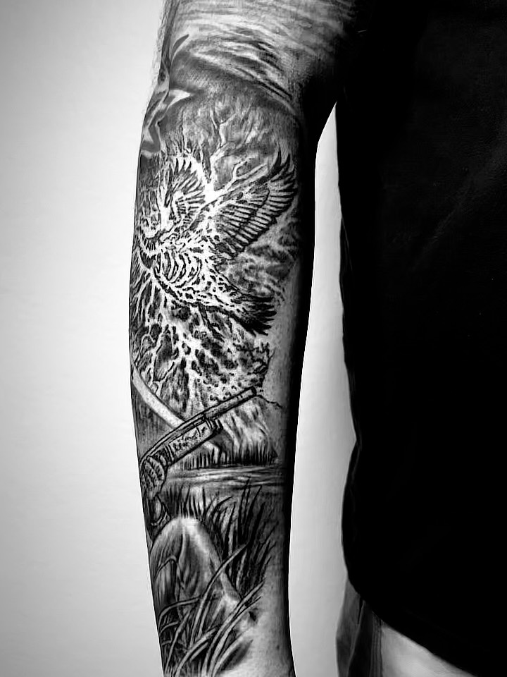 Tattoo by @biggusink — realism, black_and_grey