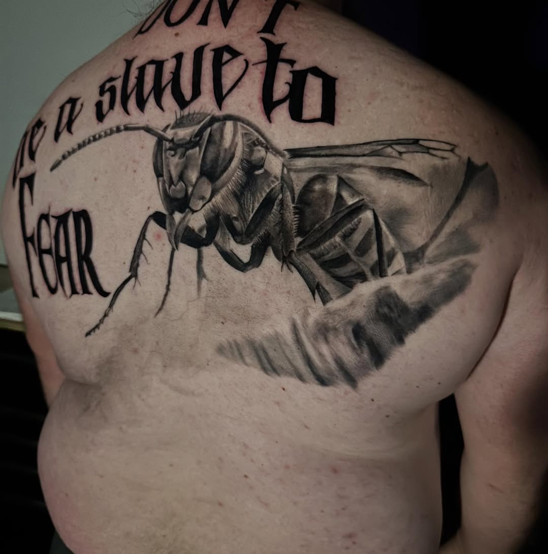 Tattoo by @fiveonethreeisdead — realism, lettering_script