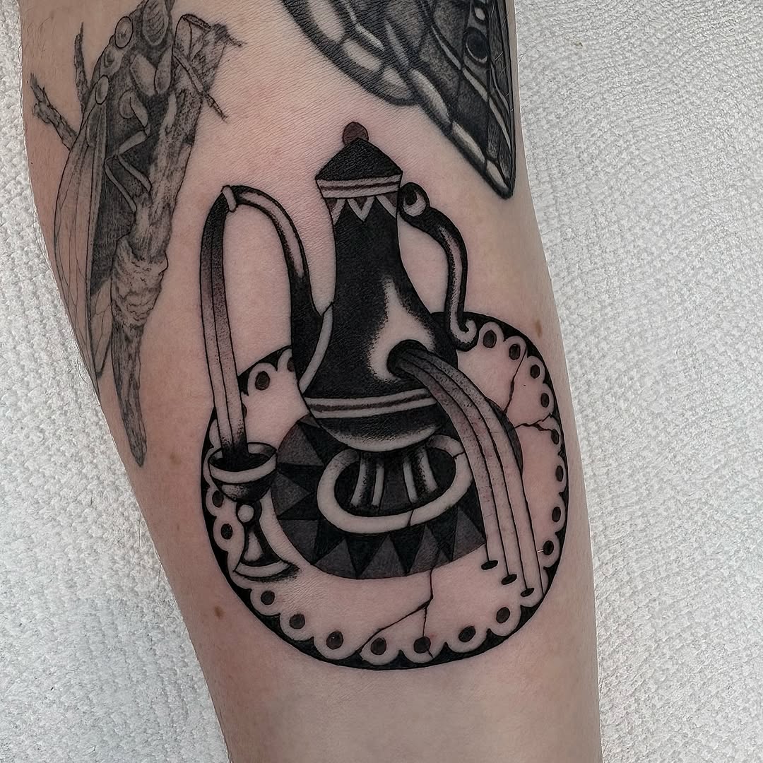 Tattoo by @evan.adtt — american_traditional, black_and_grey
