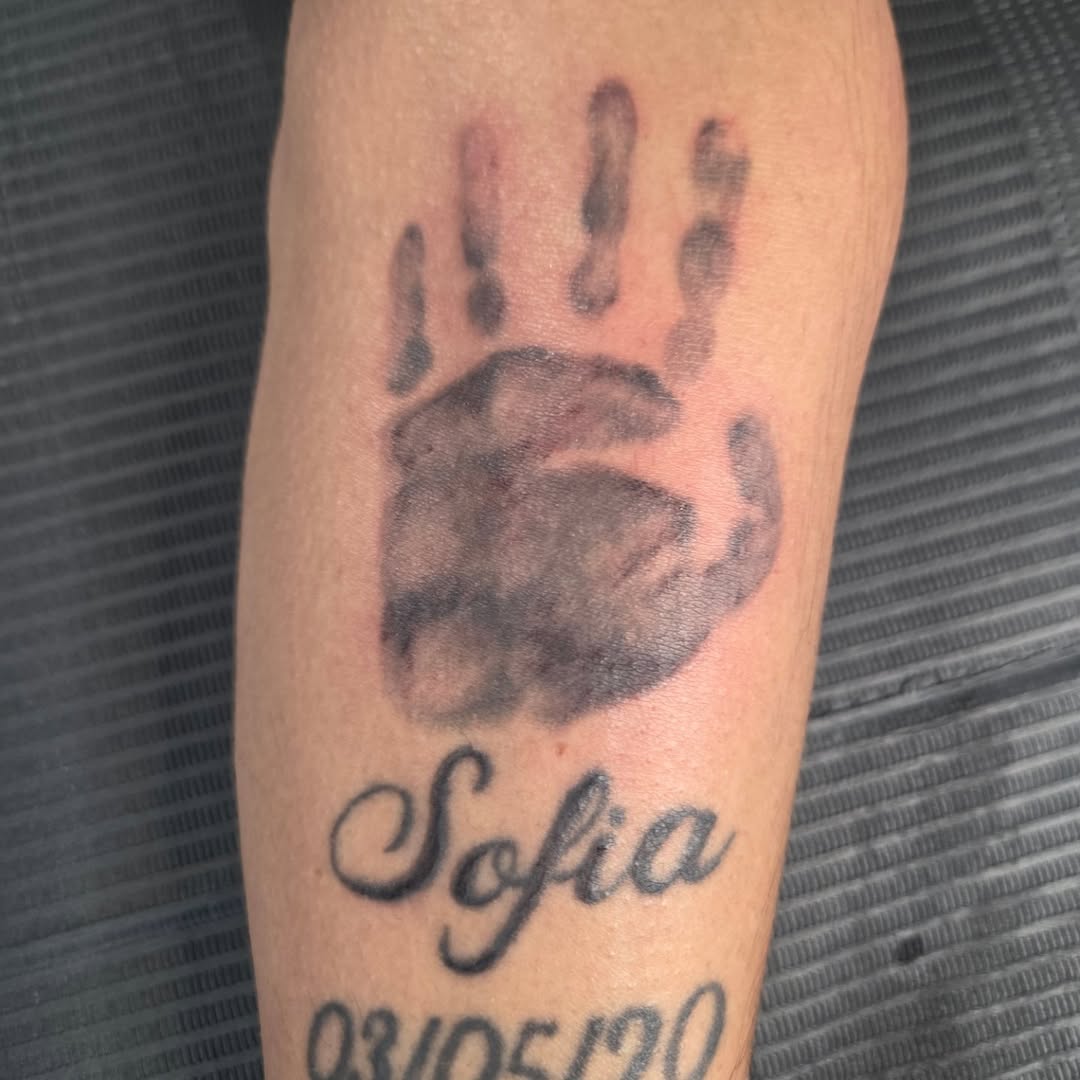 Tattoo by @1fixxstudio — lettering_script, black_and_grey
