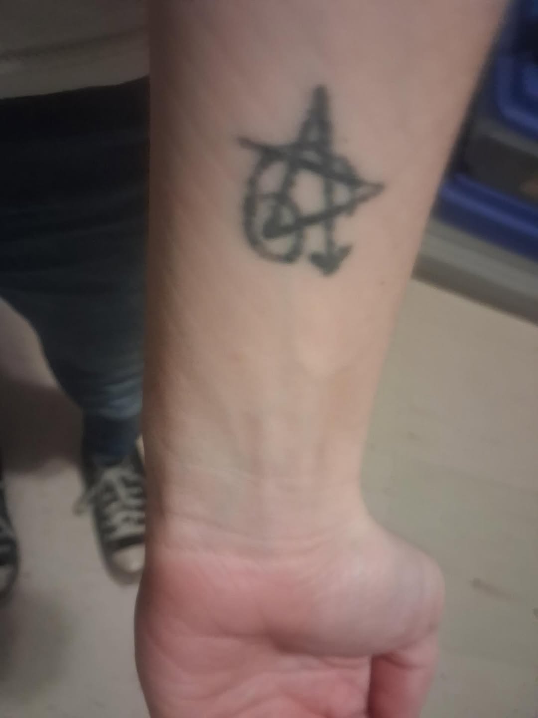 Tattoo by @starrdvst_ โ blackwork