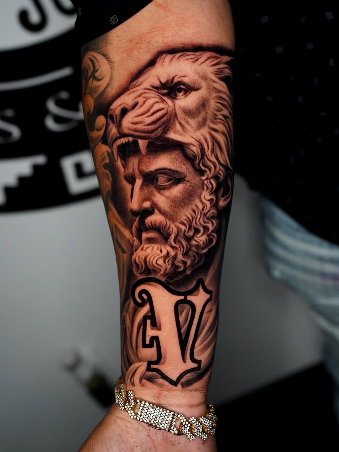Tattoo by @salvador.tattoos — realism, black_and_grey