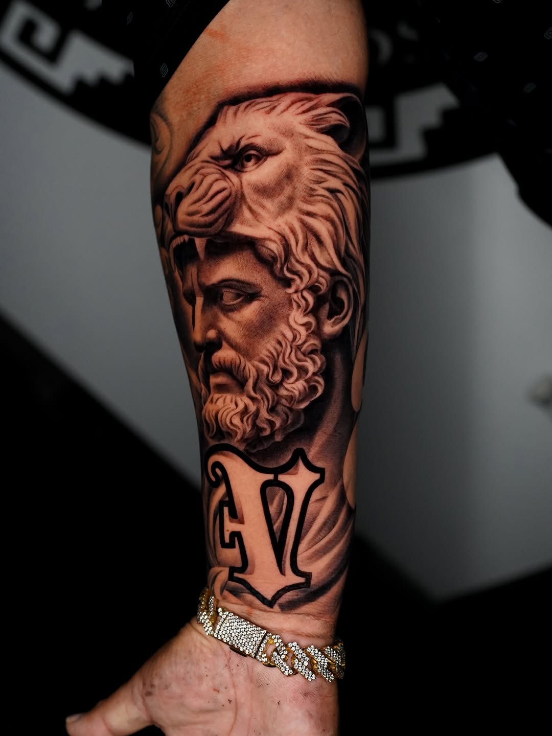 Tattoo by @salvador.tattoos — realism, black_and_grey