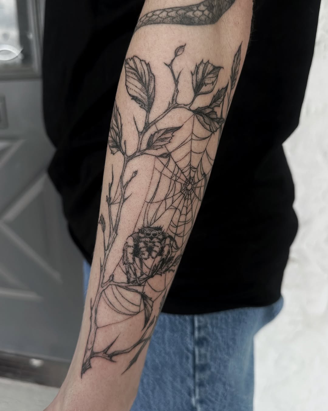 Tattoo by @ornatebones β blackwork