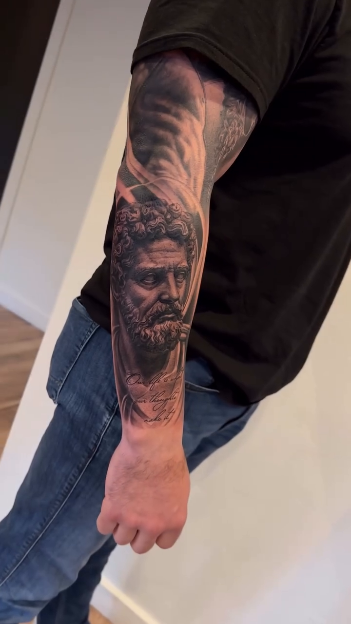 Tattoo by @paigejeantattoos — realism, black_and_grey