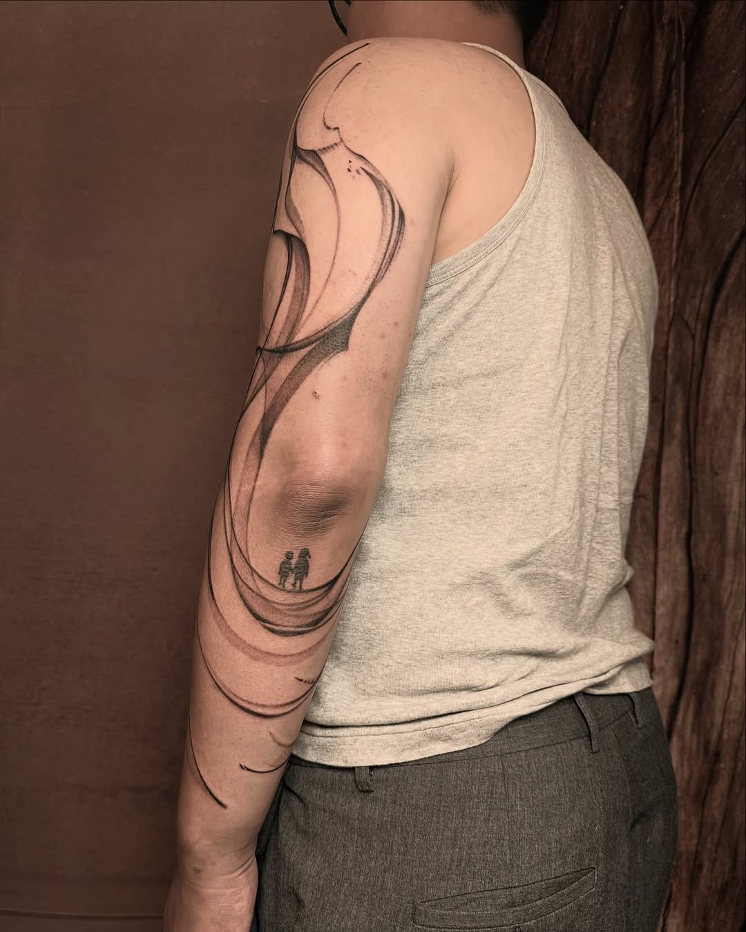 Tattoo by @goatmag.azine — black_and_grey, fine_line