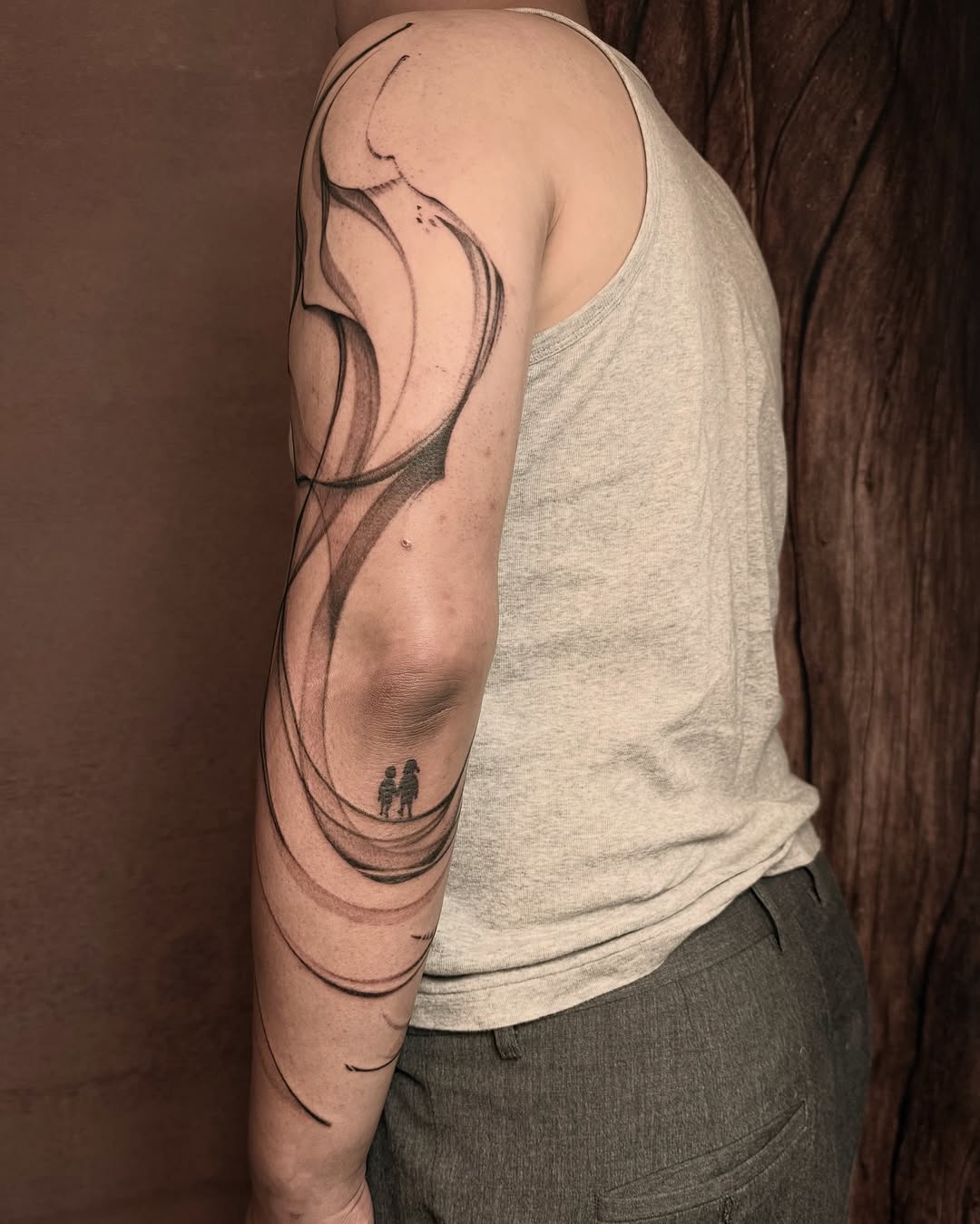 Tattoo by @goatmag.azine — black_and_grey, fine_line