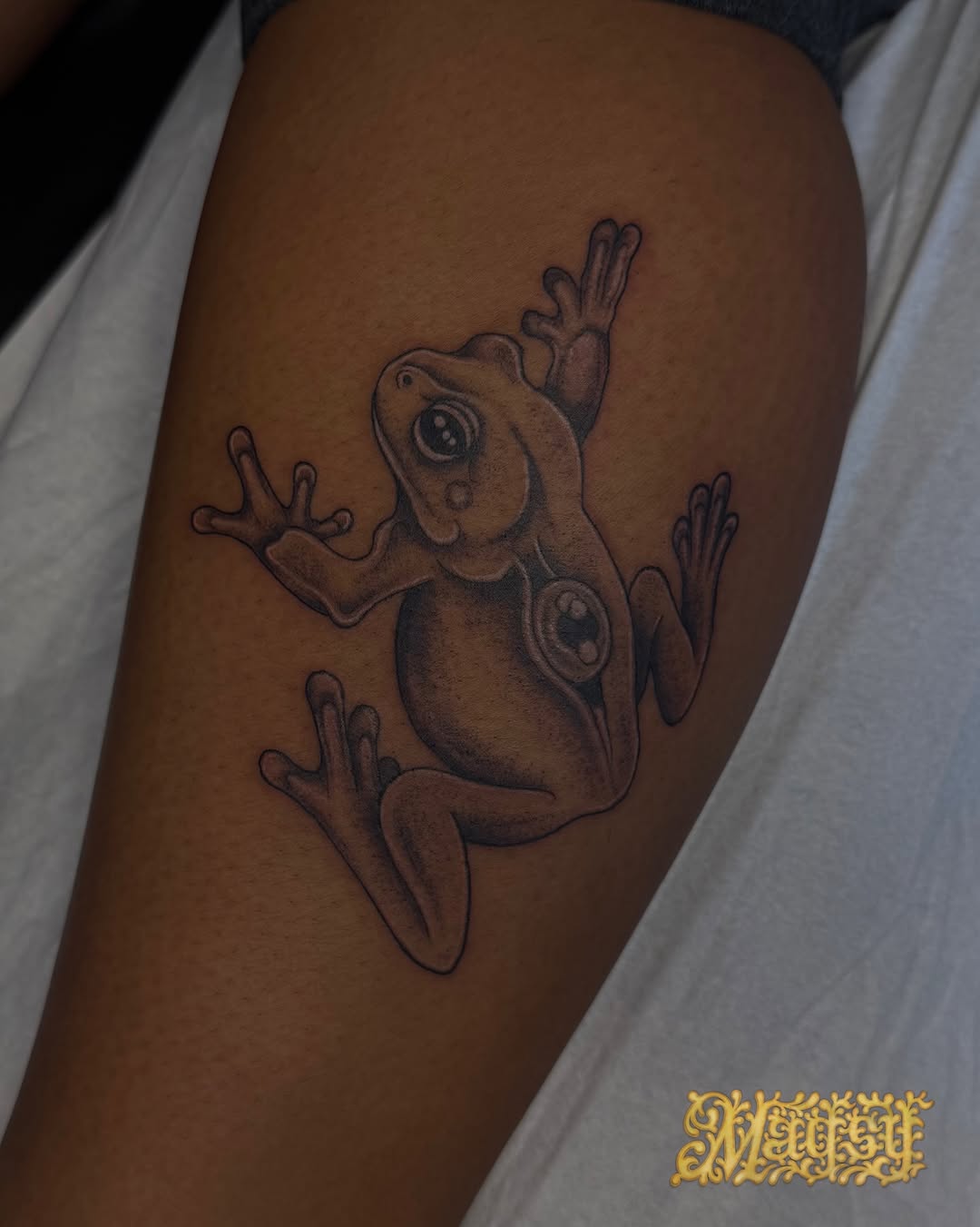 Tattoo by @artofmagsy — black_and_grey, realism