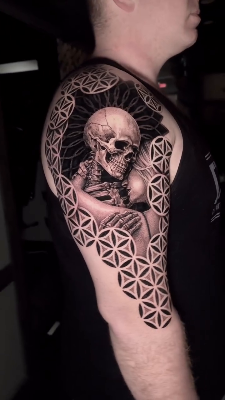 Tattoo by @tattoosbynickfierro — realism, black_and_grey