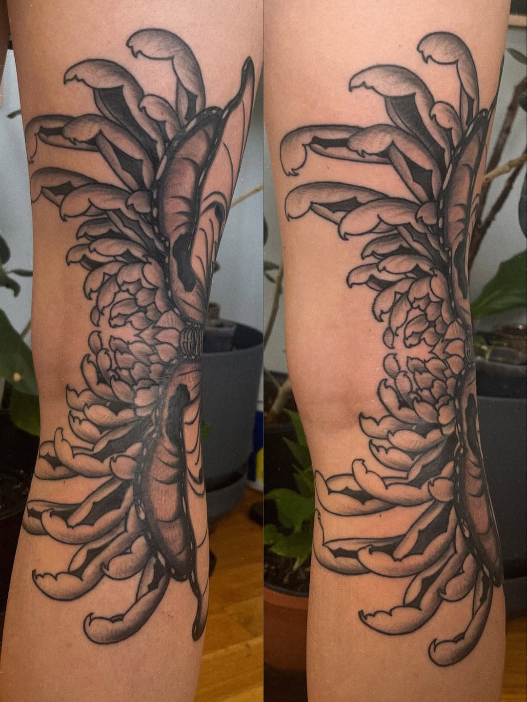 Tattoo by @li.leungtattoo β japanese_irezumi, black_and_grey