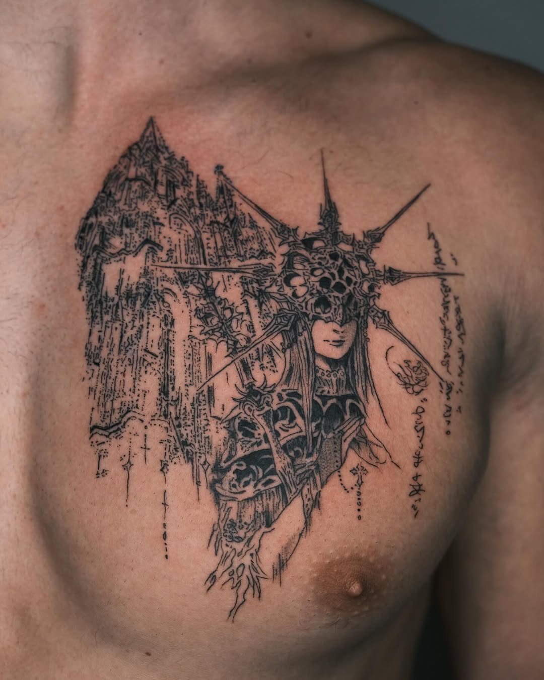 Tattoo by @oxurminexo โ blackwork, illustrative