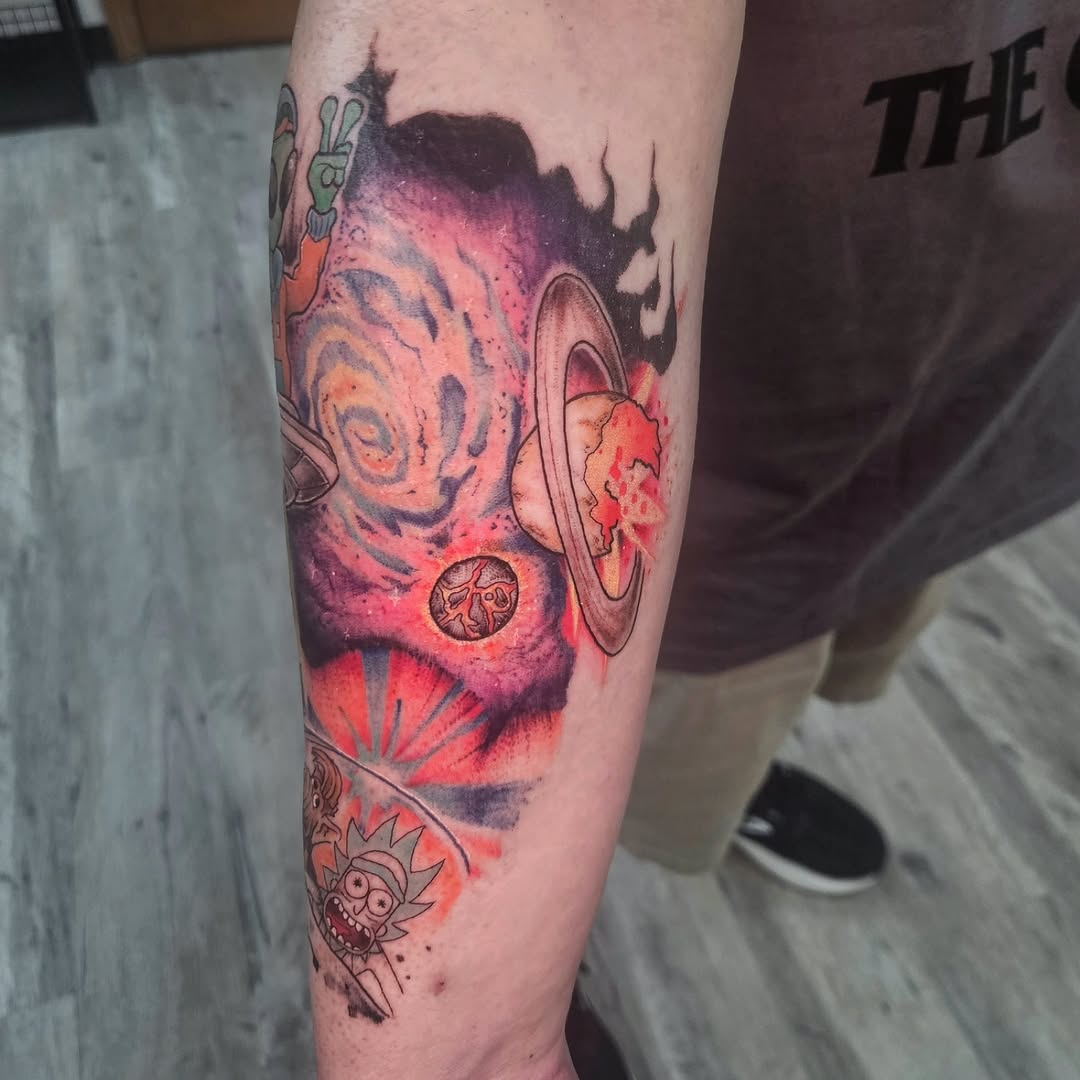 Tattoo by @damian_eames — illustrative, new_school