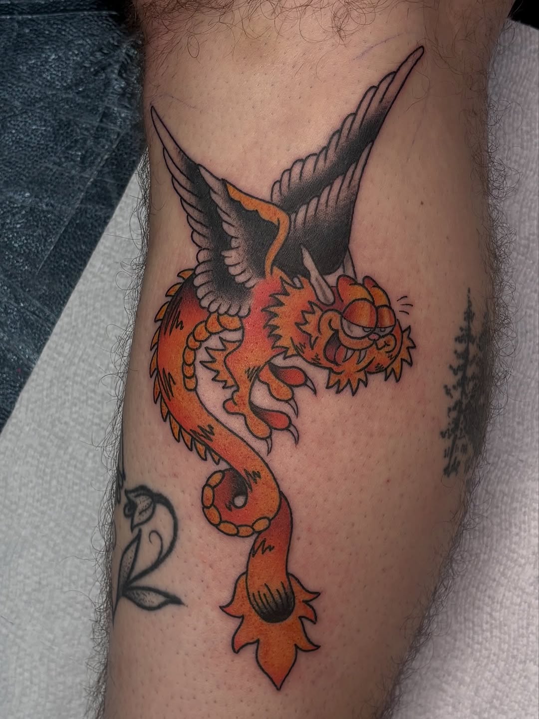 Tattoo by @vomit_goblin — american_traditional, illustrative