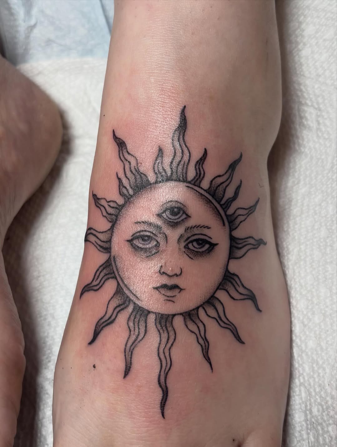Tattoo by @tatsbybaby — black_and_grey, chicano