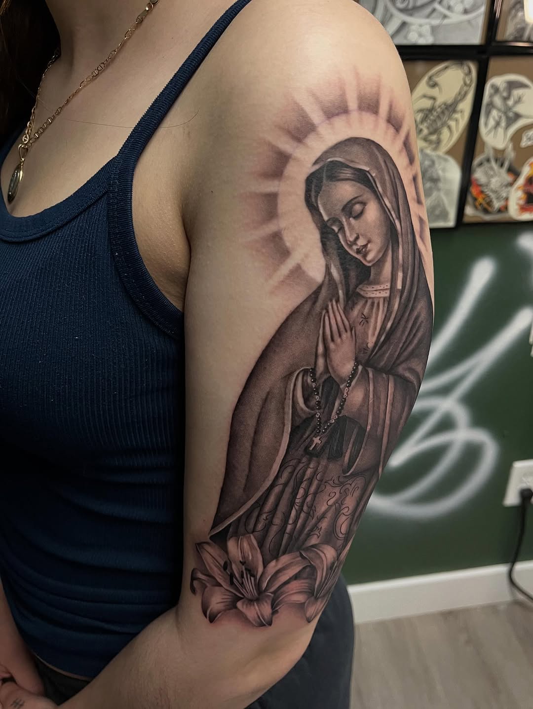 Tattoo by @_pinaink — realism, black_and_grey