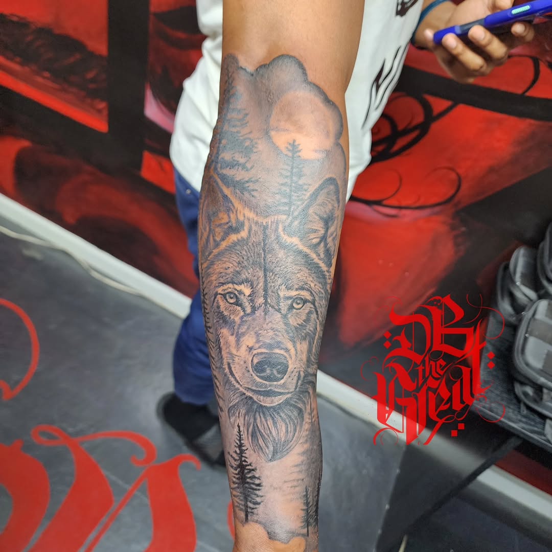 Tattoo by @dbtattooman — realism, black_and_grey