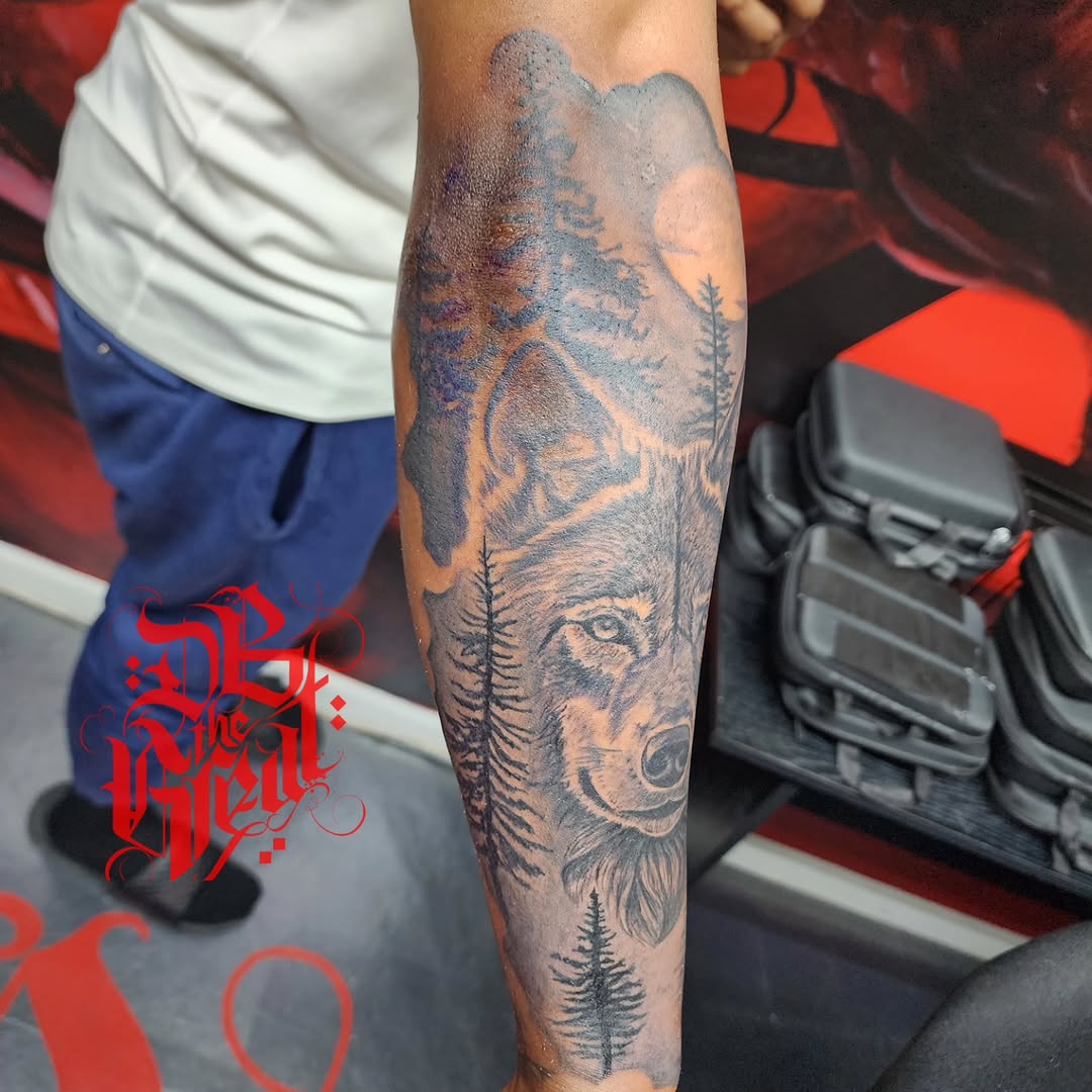 Tattoo by @dbtattooman — realism, black_and_grey