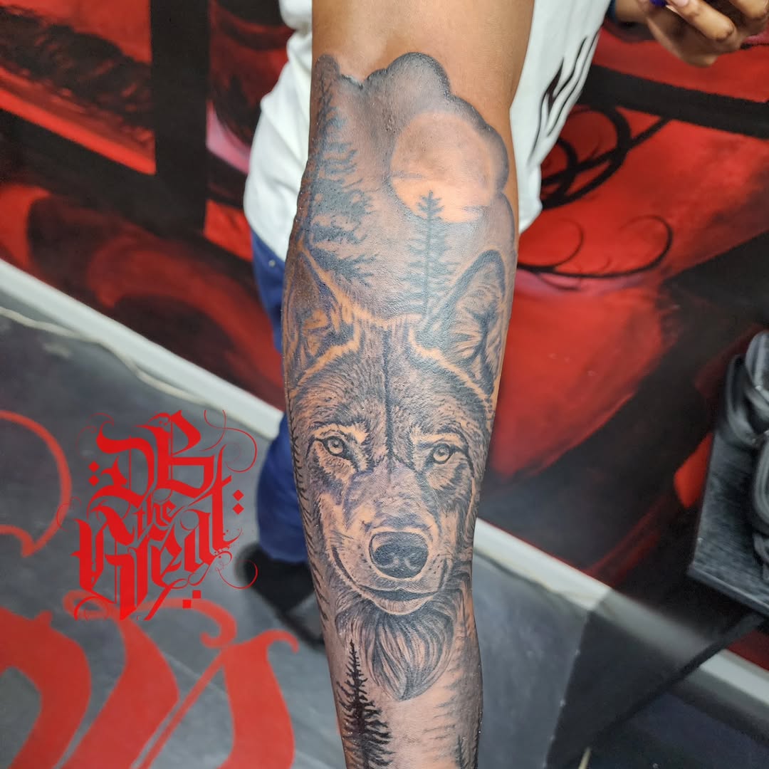 Tattoo by @dbtattooman — realism, black_and_grey