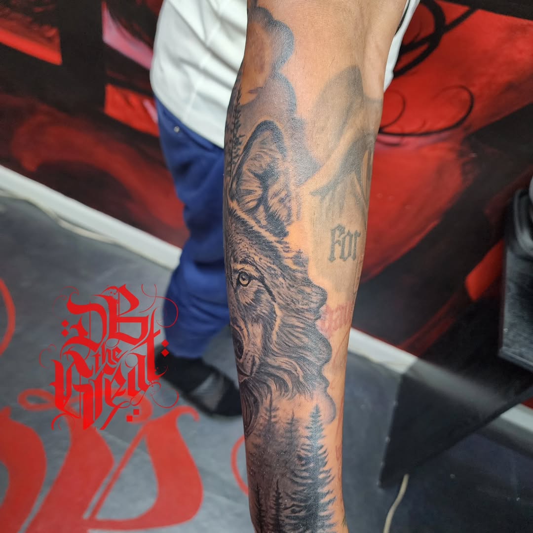 Tattoo by @dbtattooman — realism, black_and_grey
