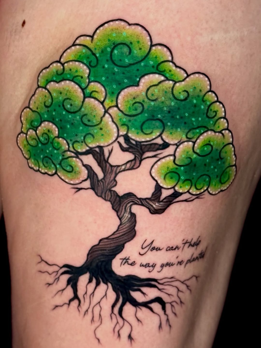 Tattoo by @virginiasamtattoo — new_school, lettering_script