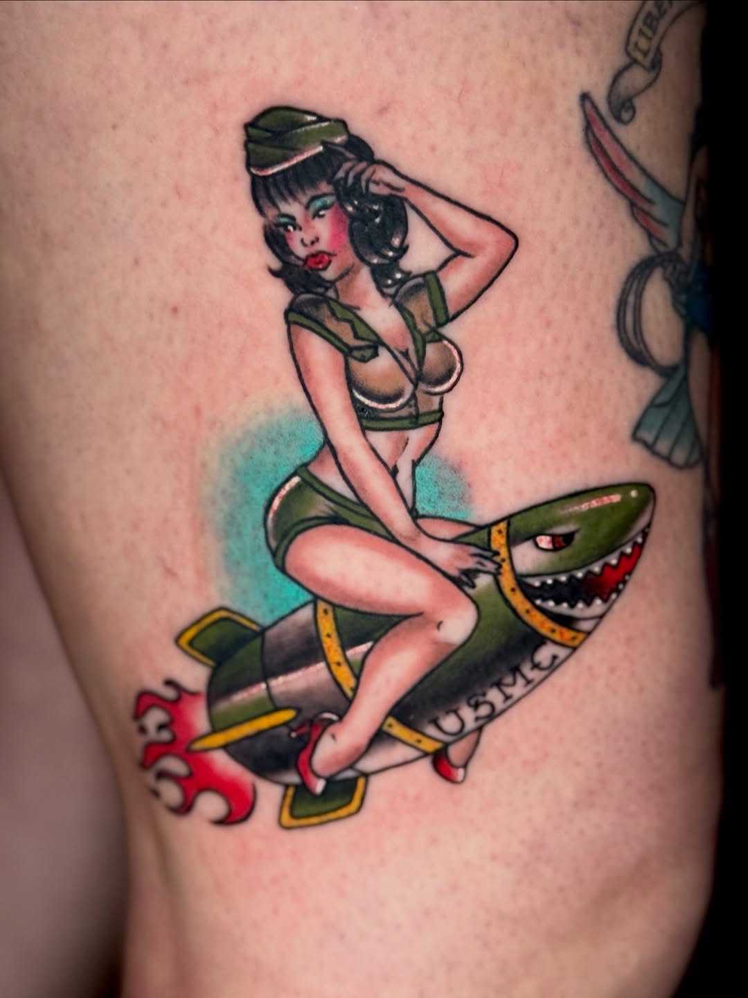 Tattoo by @virginiasamtattoo — american_traditional, neo_traditional