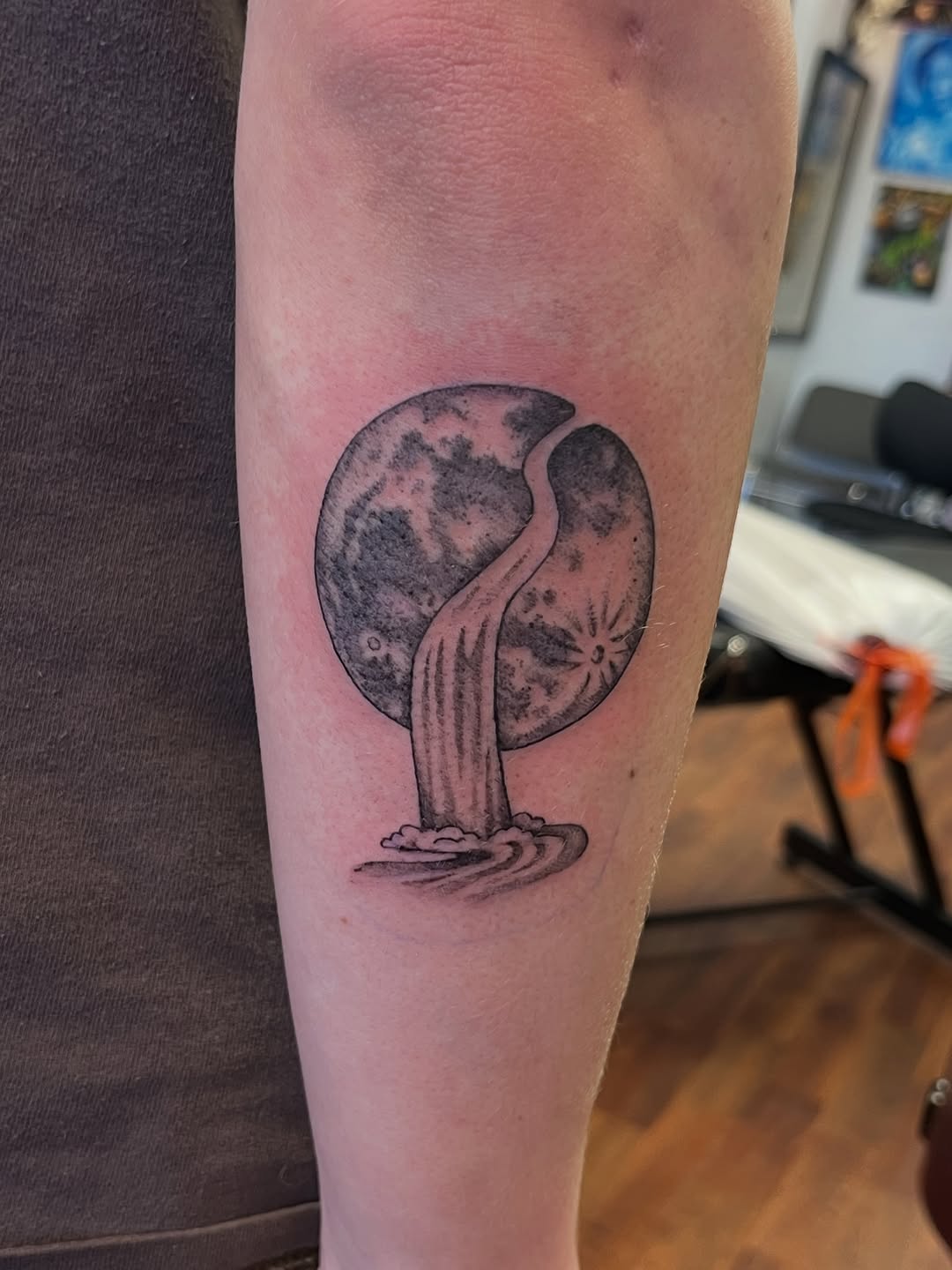 Tattoo by @caitoscreations — black_and_grey, realism