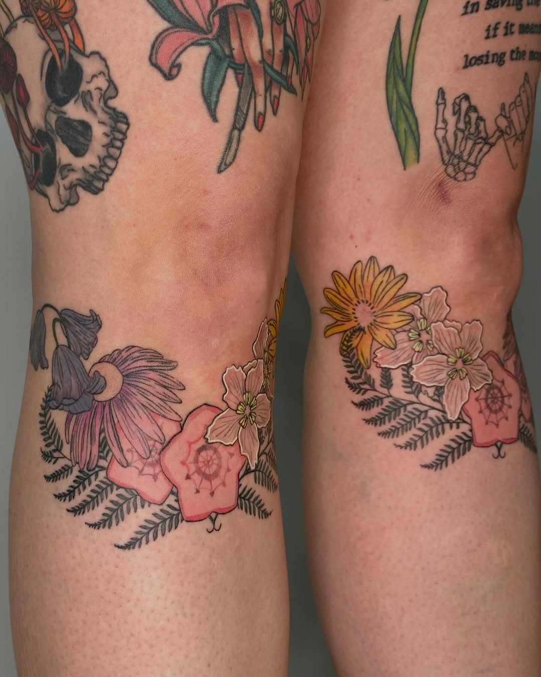 Tattoo by @kristenkooster — illustrative, dotwork