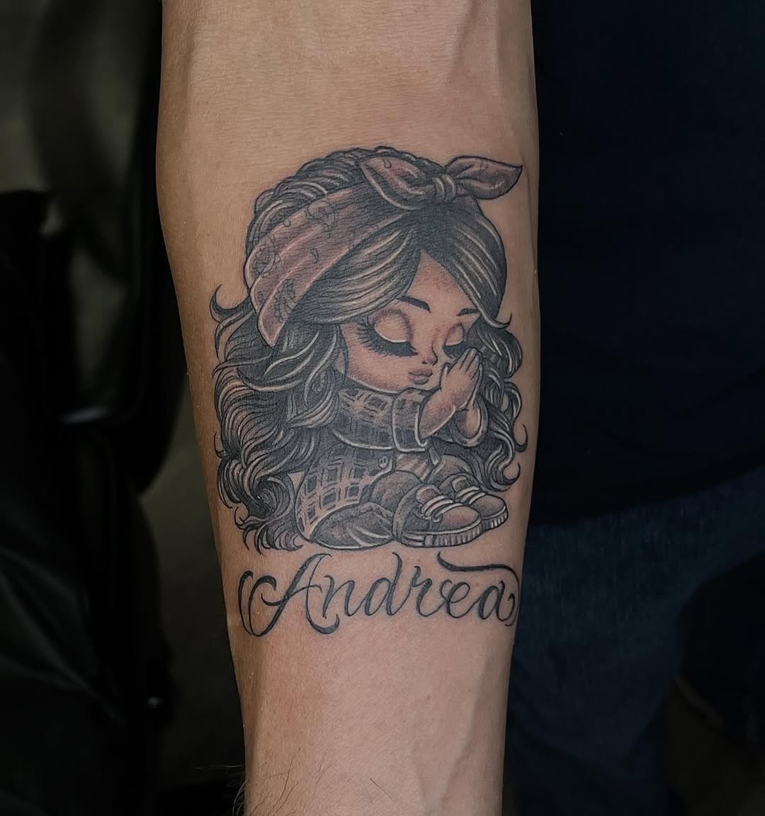 Tattoo by @niz_carrillo — new_school, lettering_script