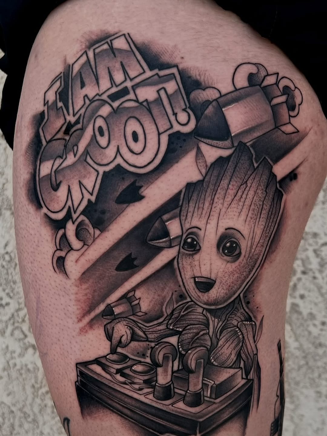 Tattoo by @liajeppesentattoos โ illustrative, black_and_grey