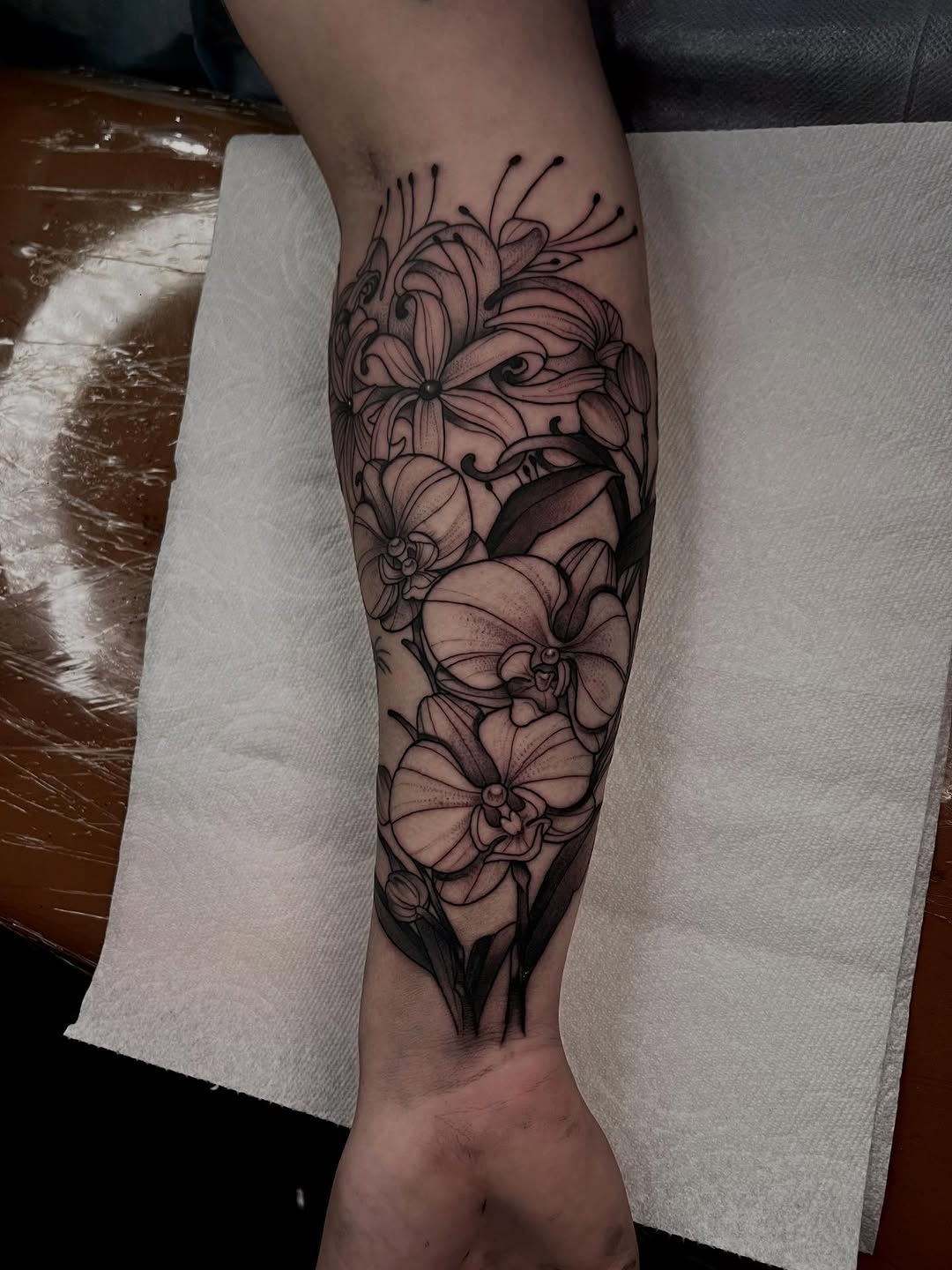 Tattoo by @liajeppesentattoos โ black_and_grey
