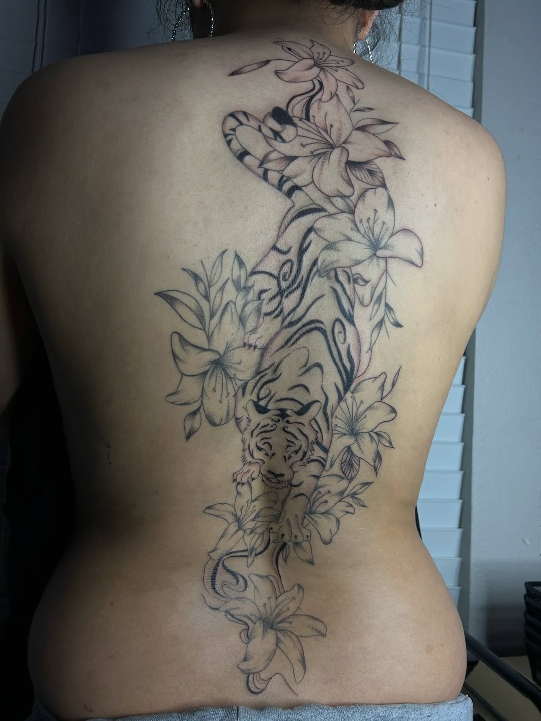 Tattoo by @tattoosbyskyeee โ black_and_grey