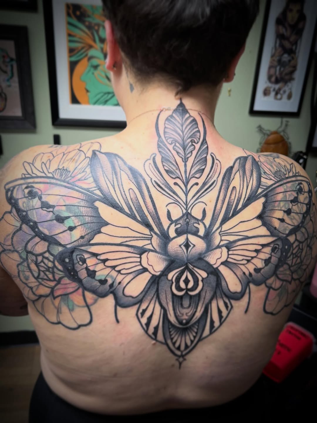 Tattoo by @tina2.0_tattoos — illustrative, black_and_grey