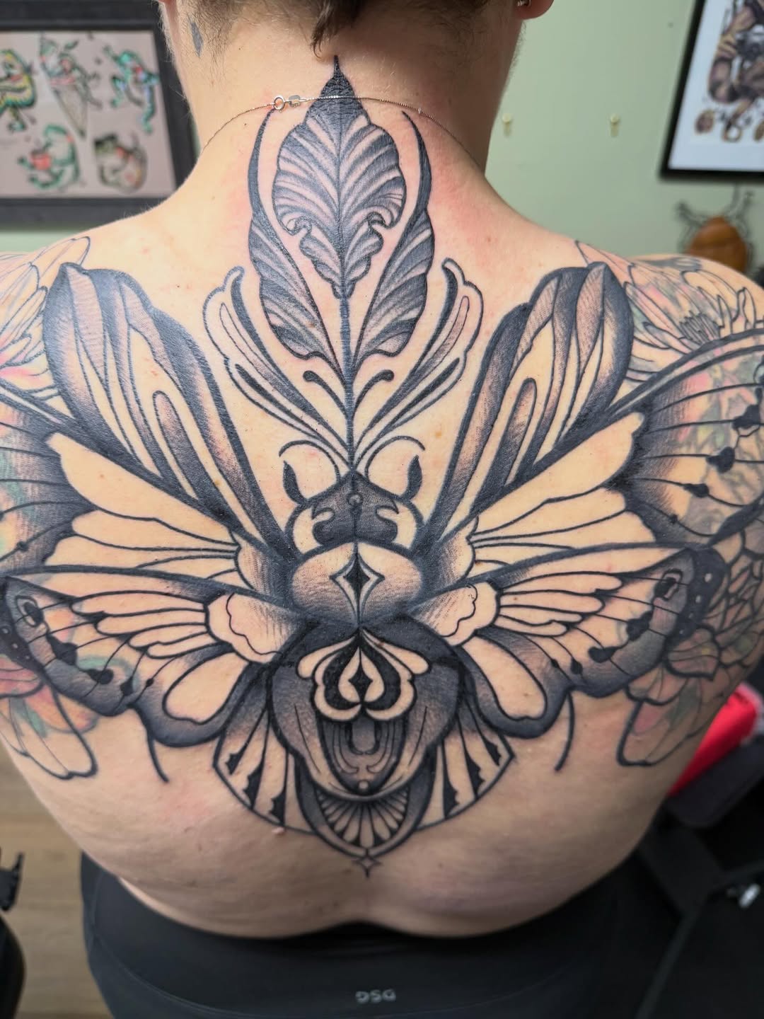 Tattoo by @tina2.0_tattoos — blackwork, ornamental