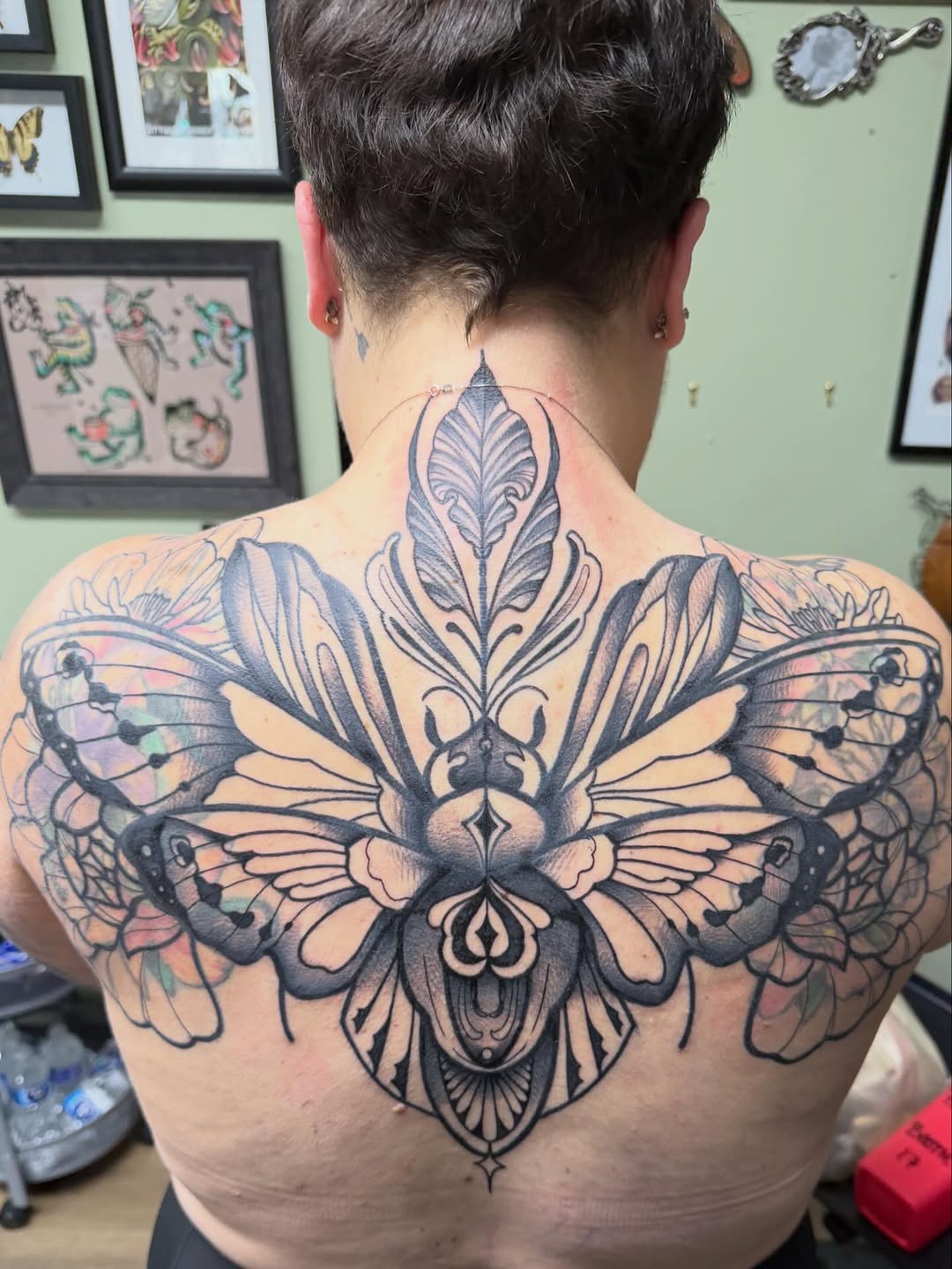 Tattoo by @tina2.0_tattoos — blackwork, illustrative