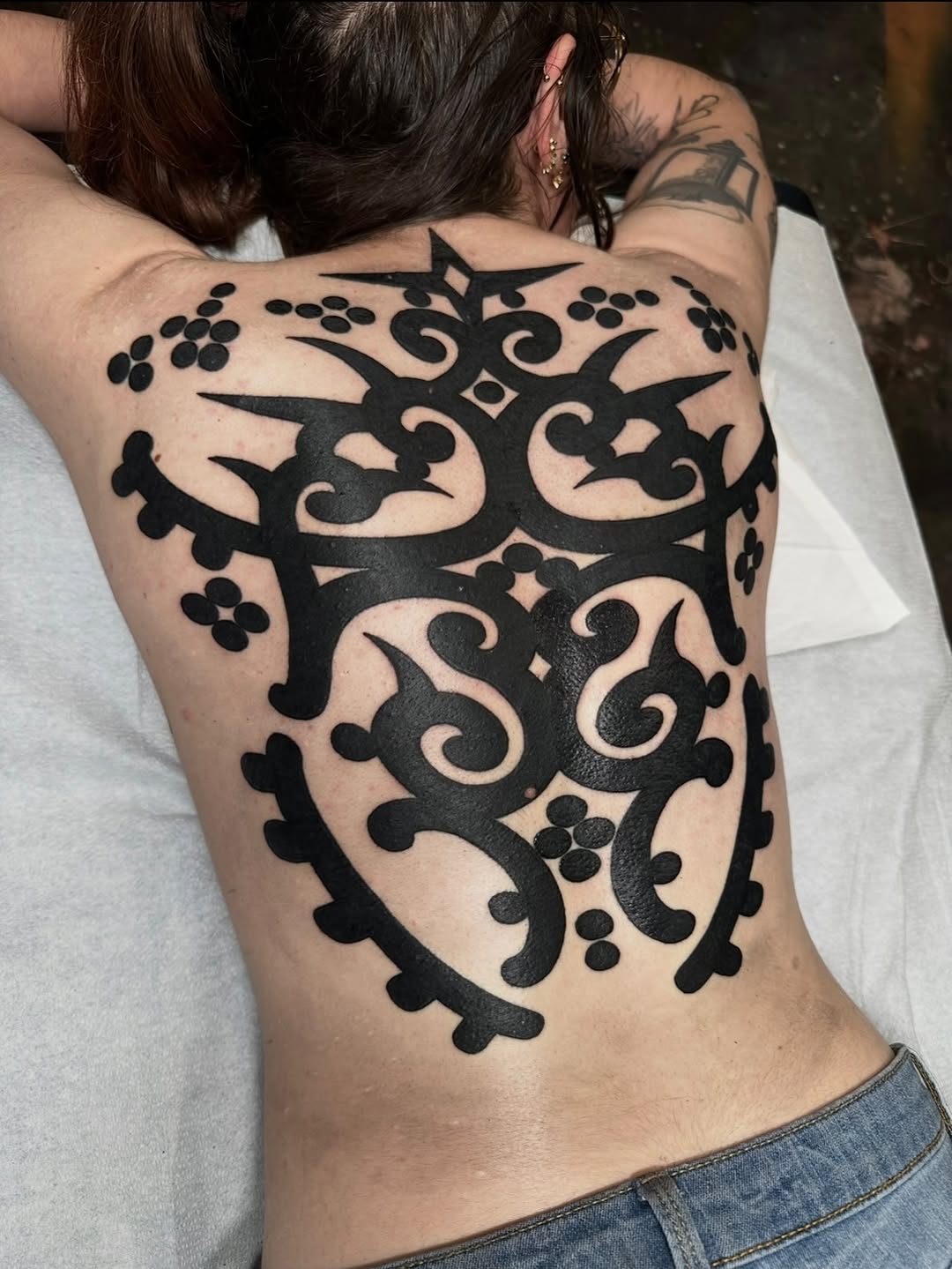 Tattoo by @krystaltattoo β blackwork, ornamental