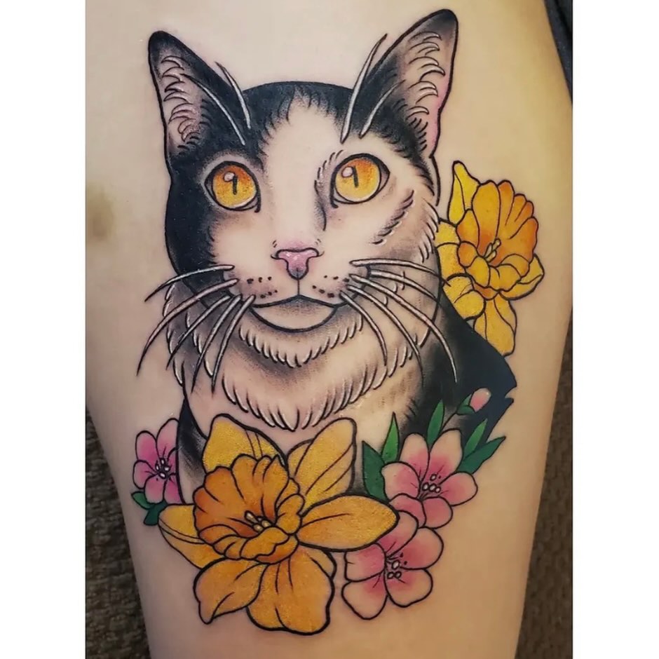 Tattoo by @katy_did_it โ neo_traditional, realism