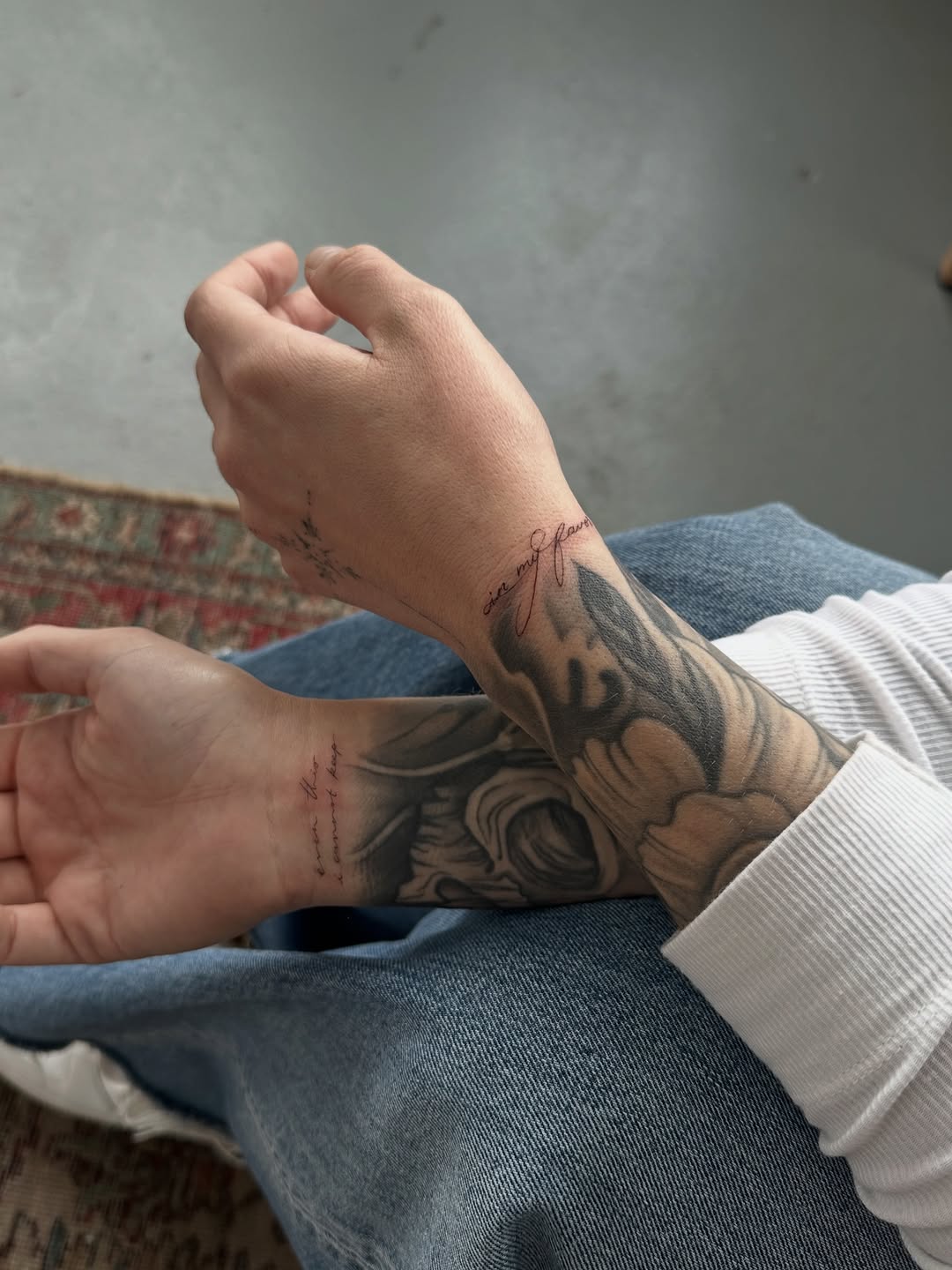 Tattoo by @taravychi — fine_line, lettering_script