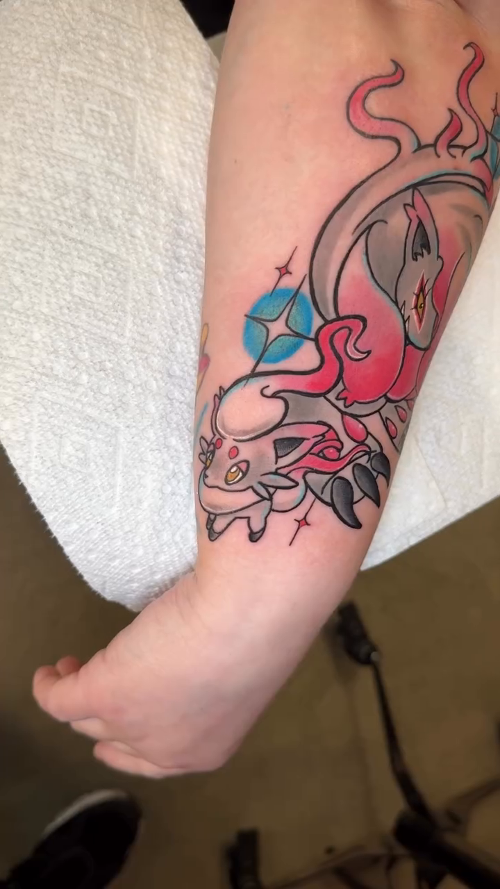 Tattoo by @w33bmachin3 — anime, neo_traditional