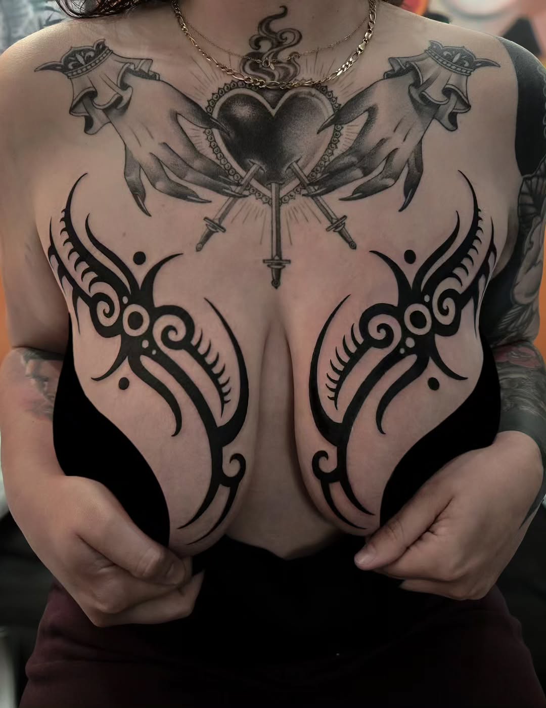 Tattoo by @tattoosbykelsi — blackwork, illustrative
