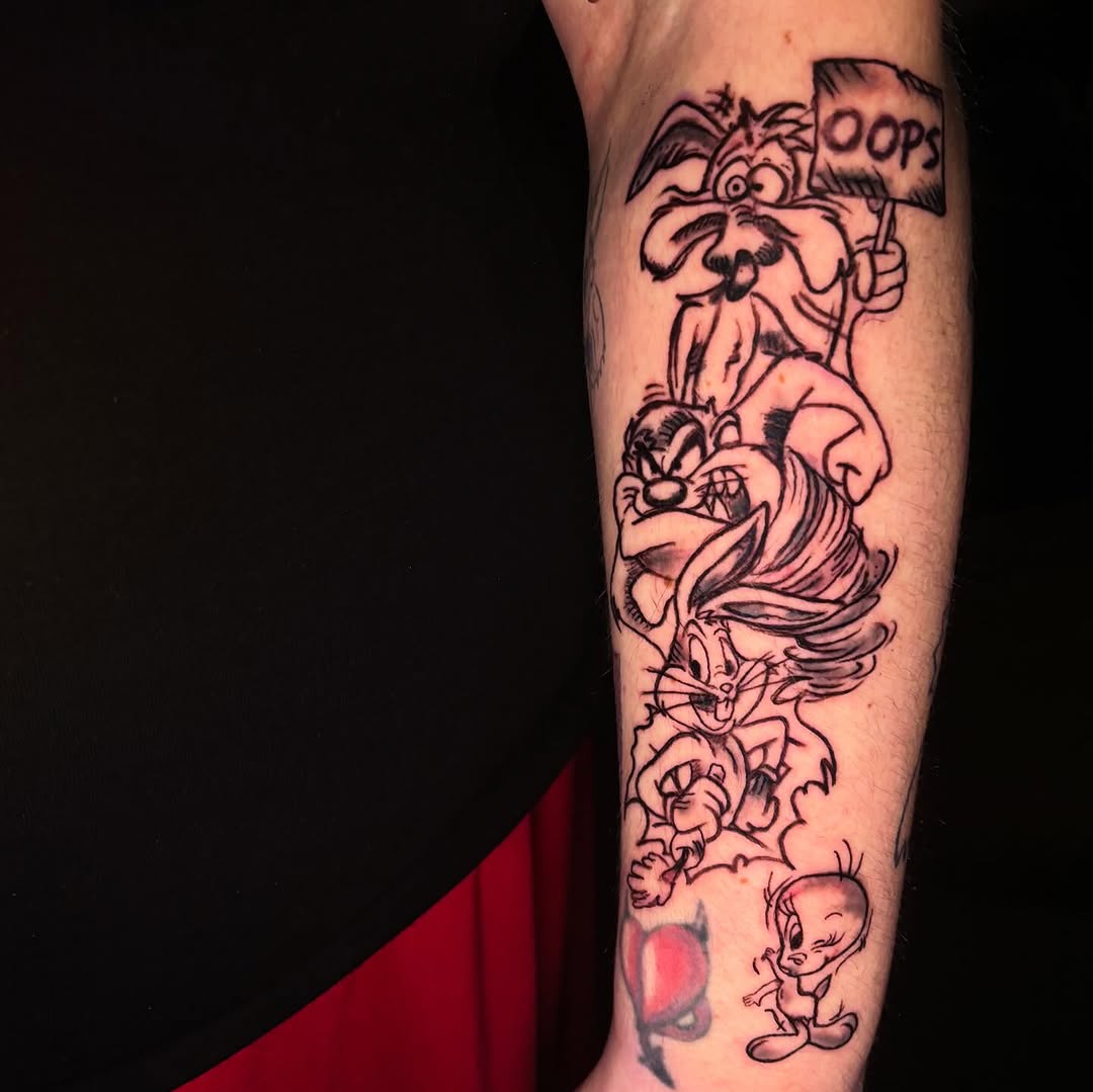Tattoo by @allthings_comix โ new_school