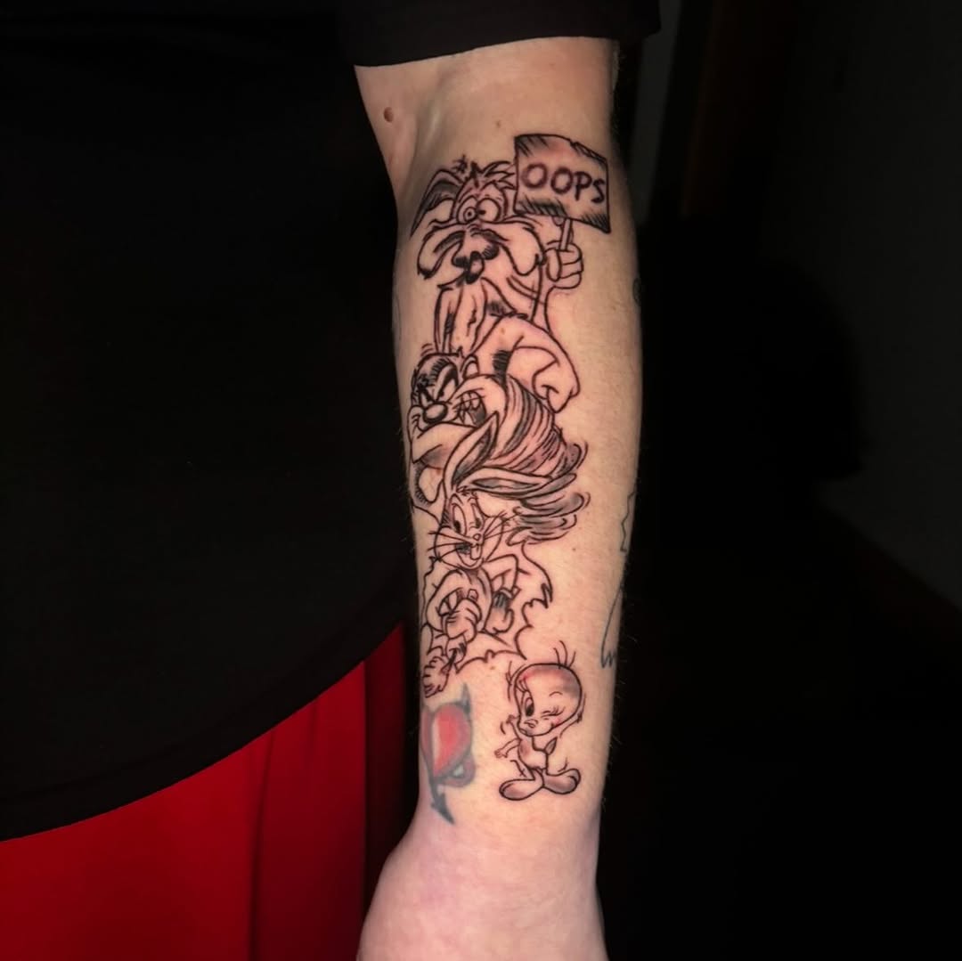 Tattoo by @allthings_comix โ new_school