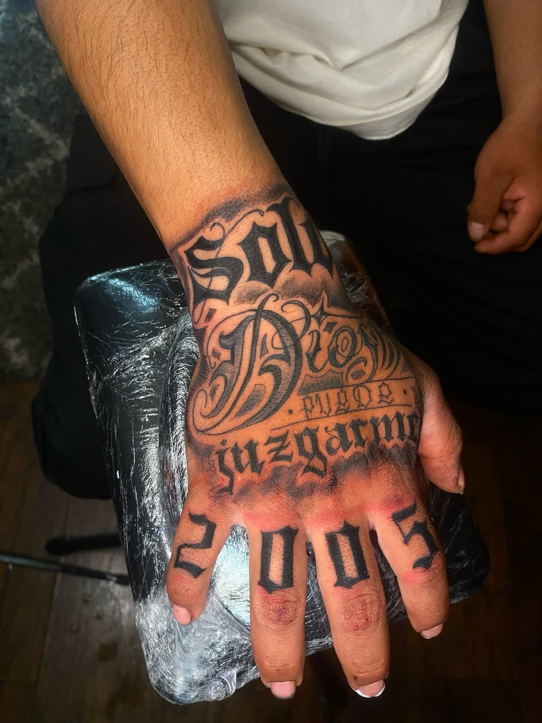 Tattoo by @inkxirv — lettering_script, chicano