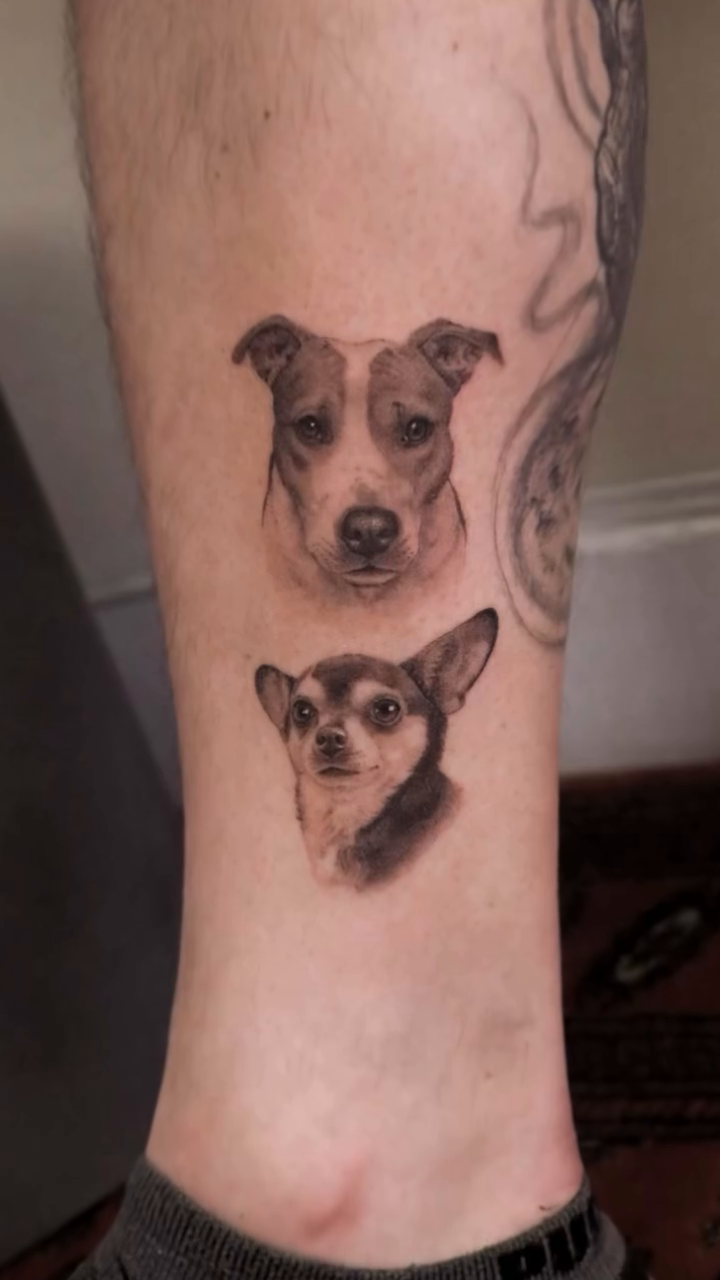Tattoo by @nickthetailor — realism, black_and_grey