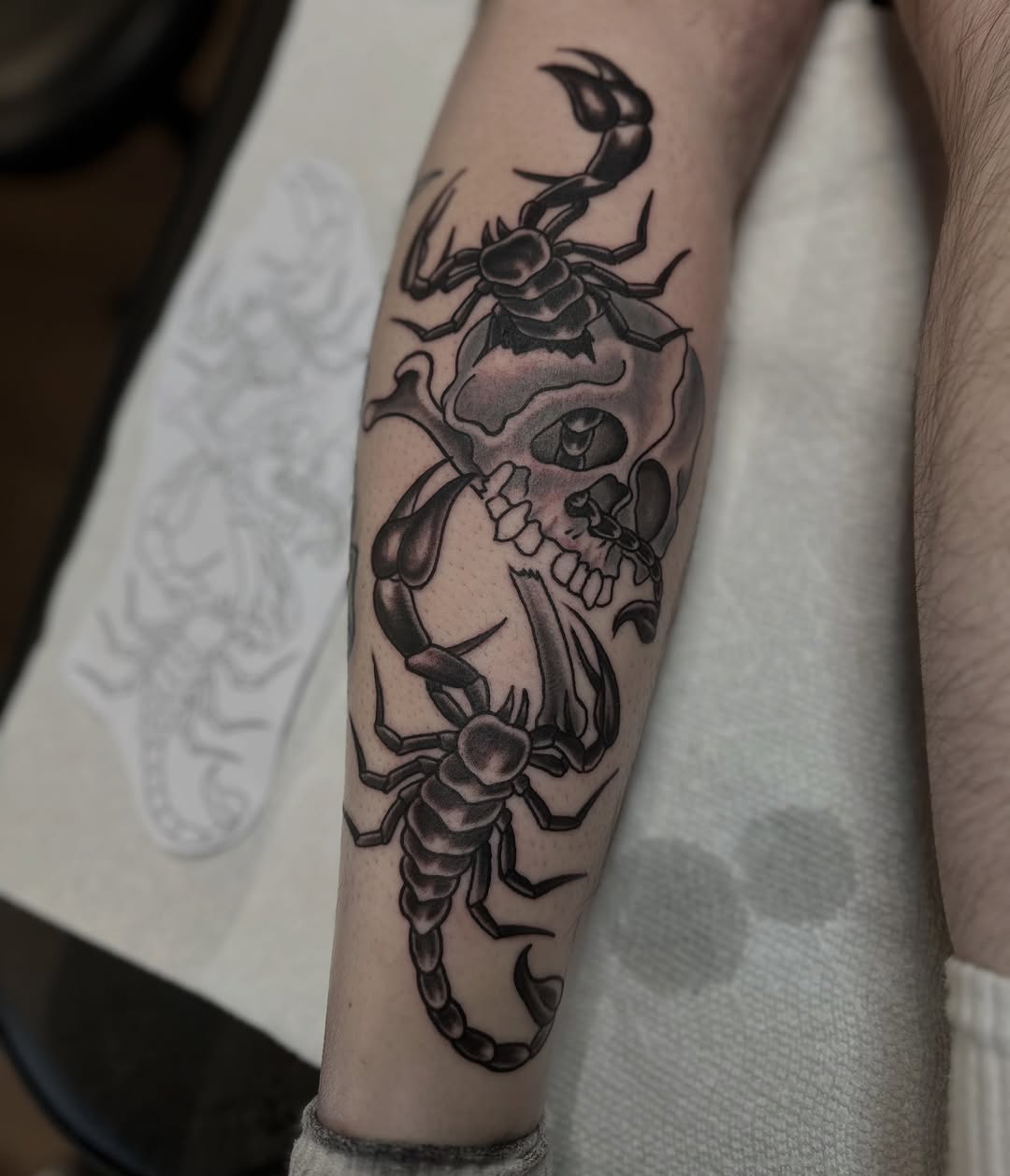 Tattoo by @weavertats โ black_and_grey
