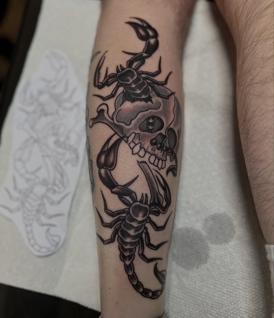 Tattoo by @weavertats โ black_and_grey