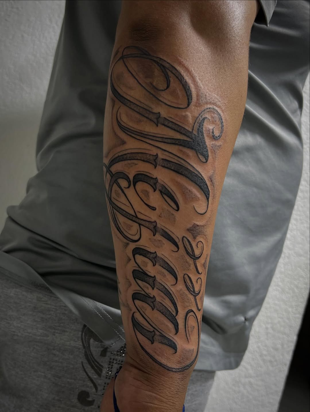 Tattoo by @alonso.rangel_ — lettering_script, chicano