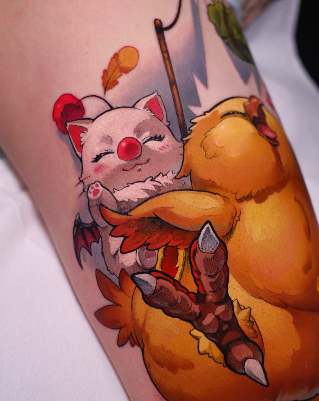 Tattoo by @green.vesper — new_school, anime