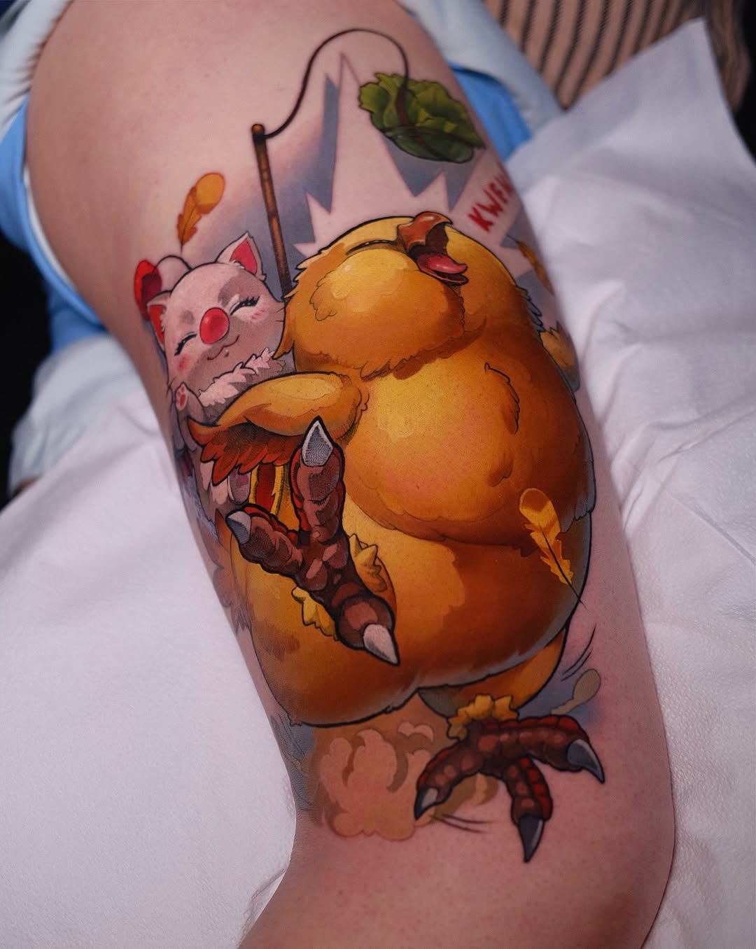 Tattoo by @green.vesper — new_school, anime